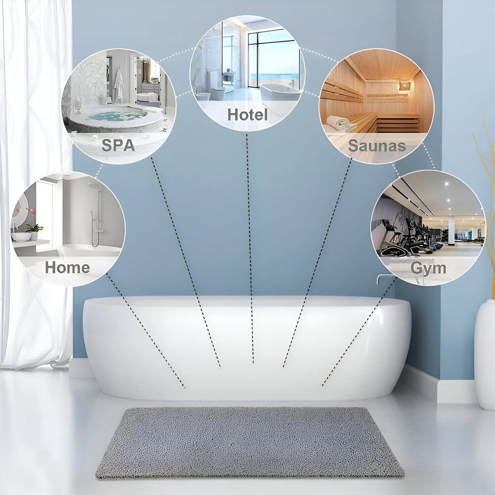 Tapis de douche antidérapant – design doux et confortable