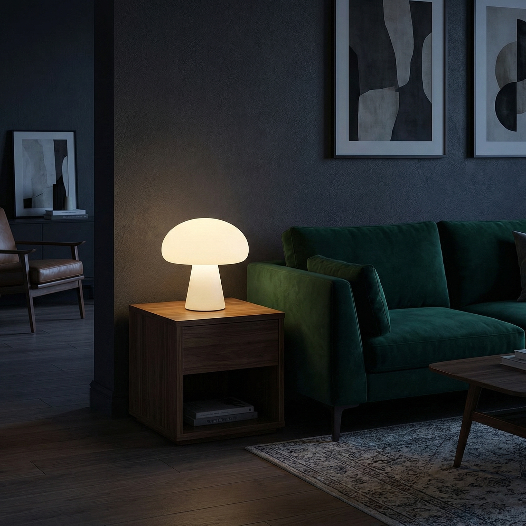 Lampe de table champignon intérieur/extérieur