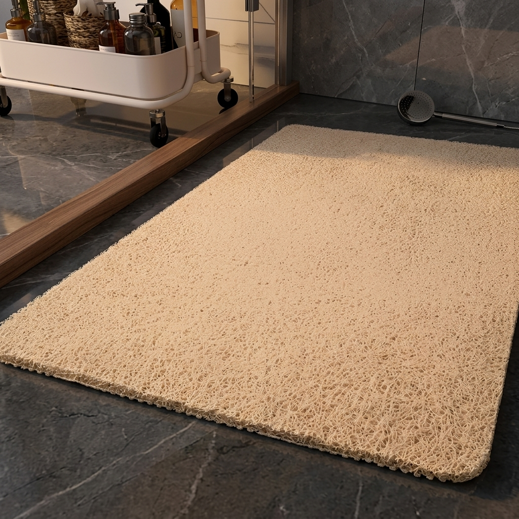 Tapis de douche antidérapant – design doux et confortable