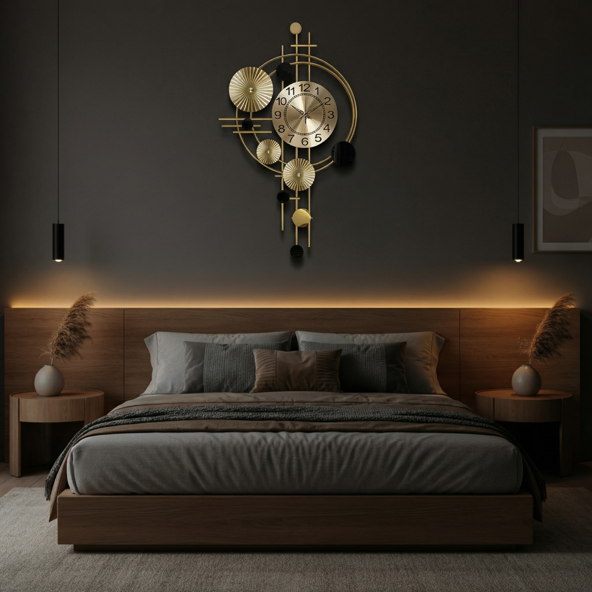 Horloge Murale Moderne au Design Épuré et Silencieux