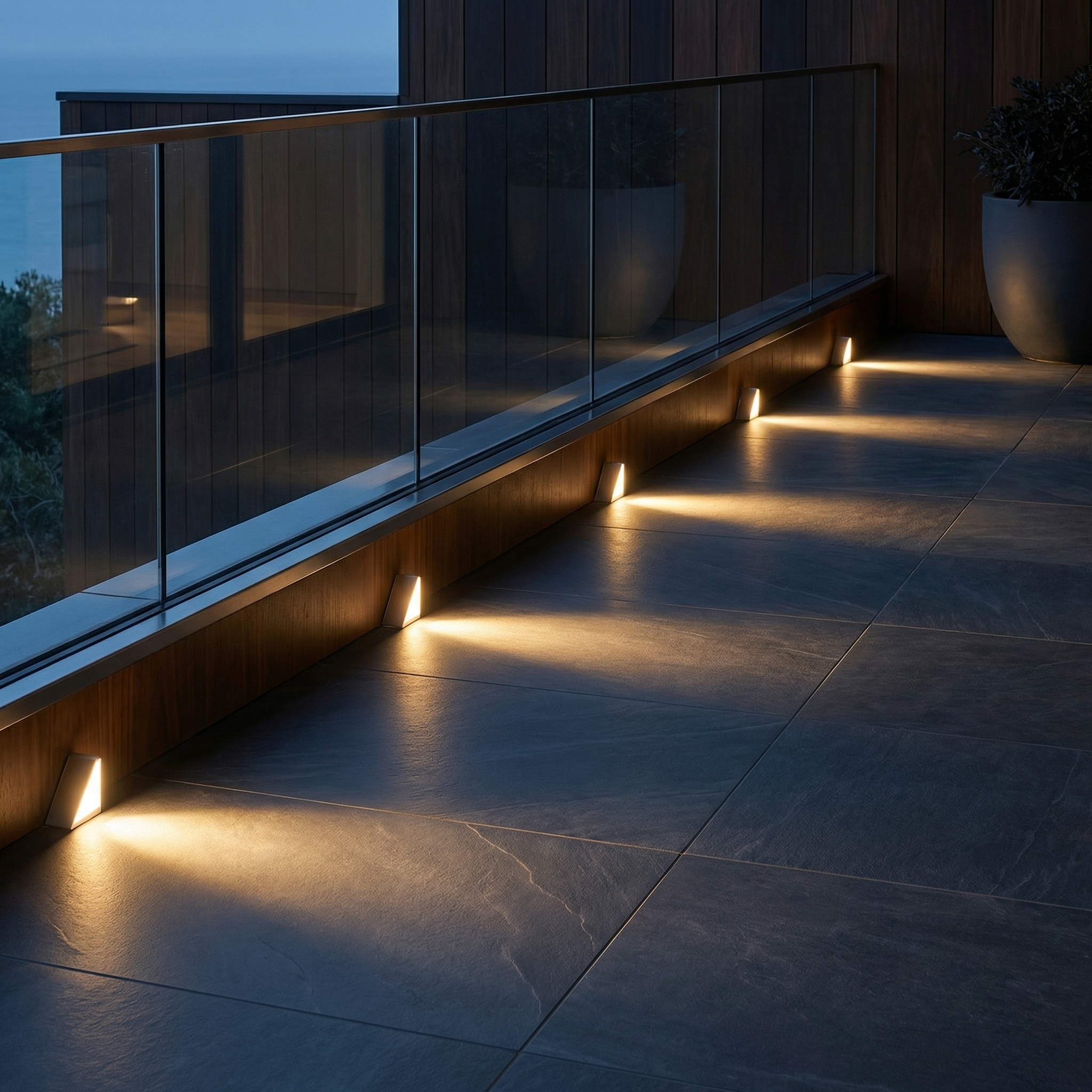 Lampes solaires pour marches extérieures